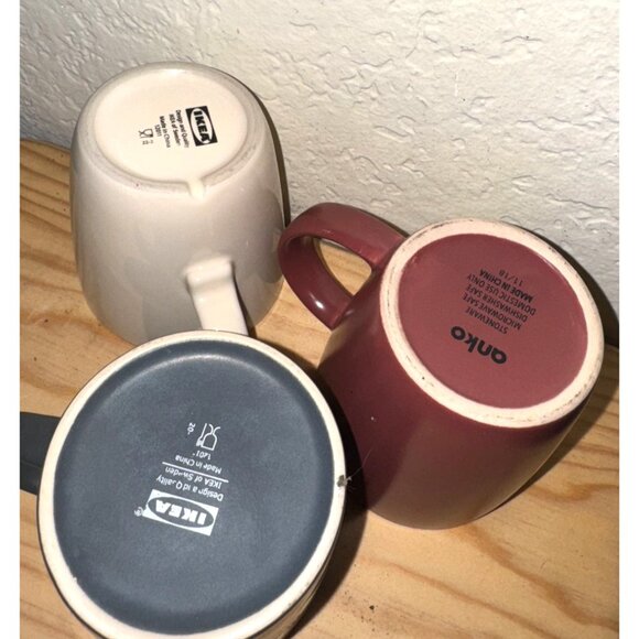 Set Ikea &Anko Ceramic Coffee Mug Cup 3" Tall - Picture 6 of 11
